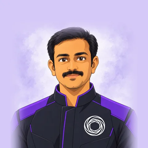 Ravi Sankar, AI-generated portrait in the Wexa crew uniform