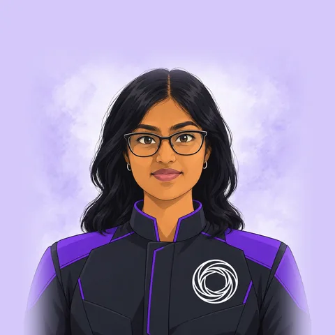 Sahasra, AI-generated portrait in the Wexa crew uniform